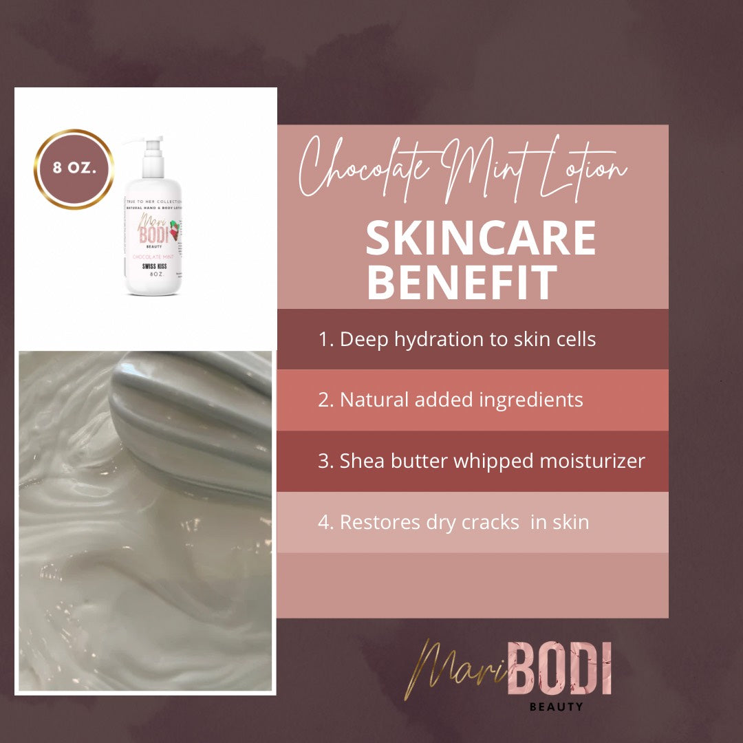 Chocolate Mint - Natural Hand & Body Lotion 8 Oz.