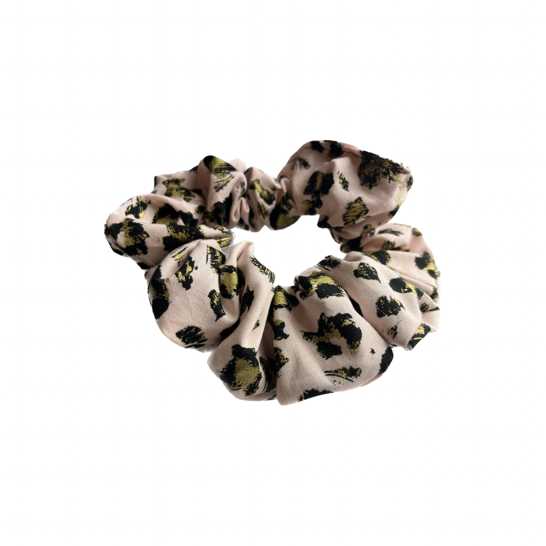 Pink Cheetah Print Scrunchie