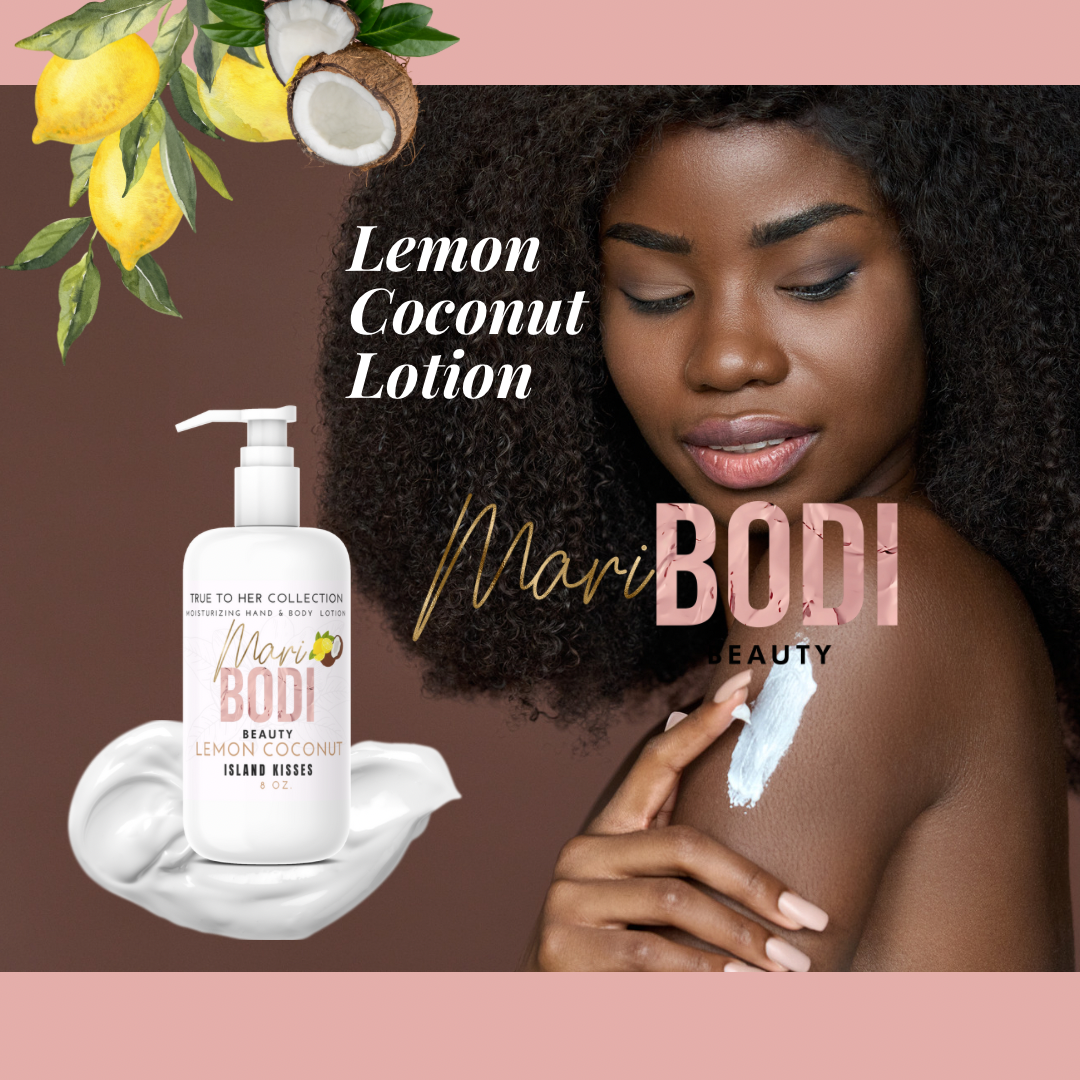 BUNDLE - True To Her Lemon Coconut Aloe Oil & Lotion 8 Oz.