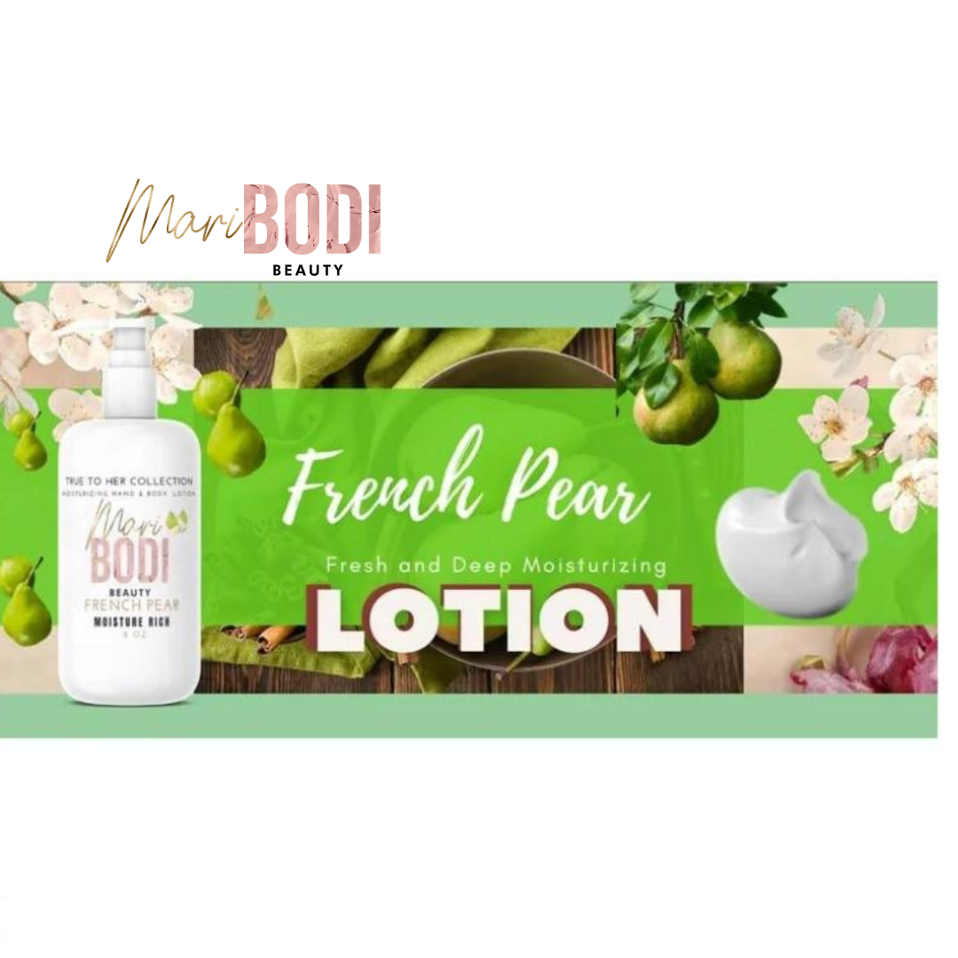 French Pear - Natural Hand & Body Lotion 8 Oz.