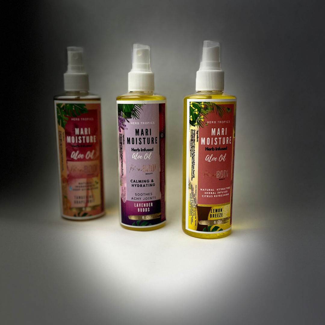 Lavender Budds Aloe Oil 8 Oz.