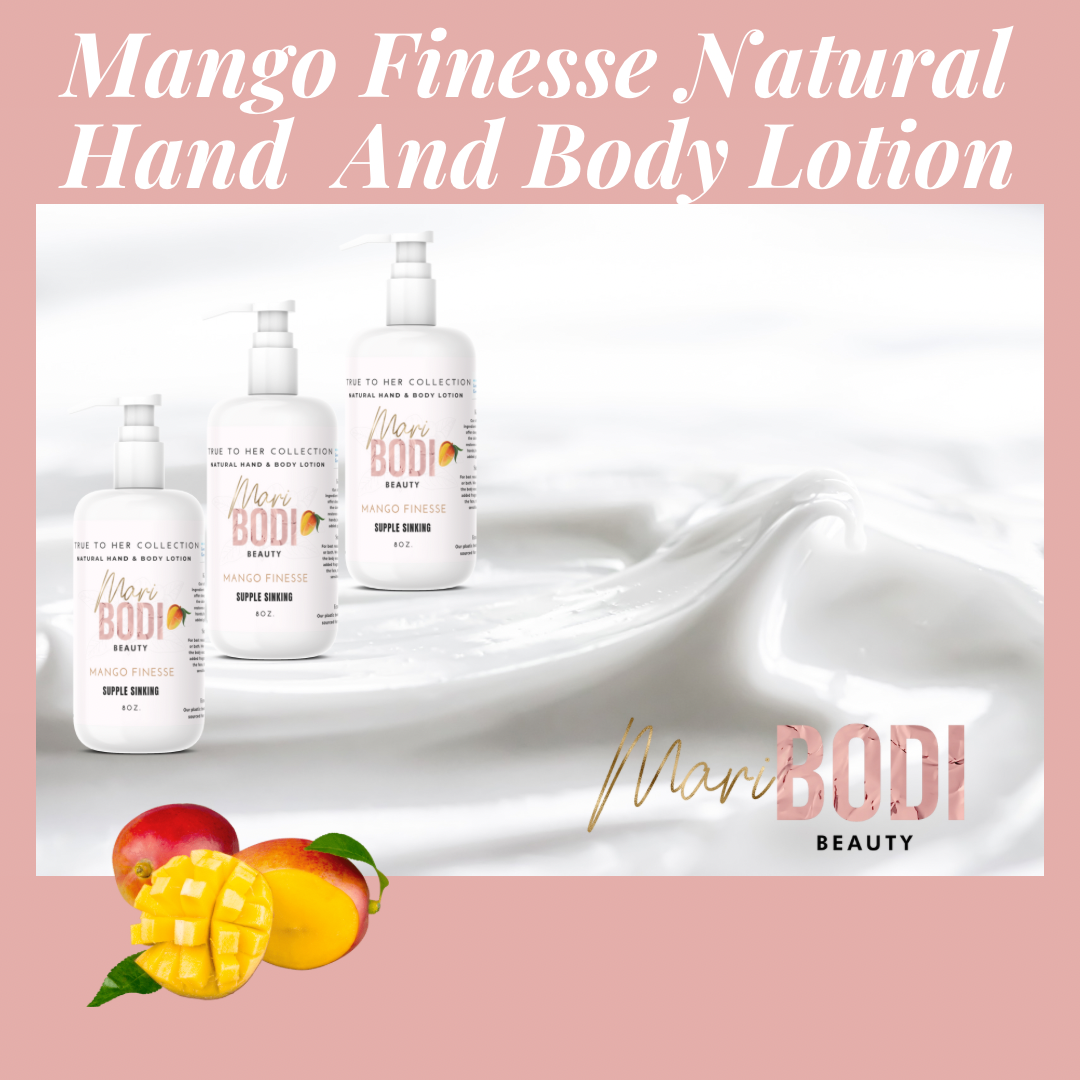 Mango Finesse - Natural Hand & Body Lotion 8 Oz.