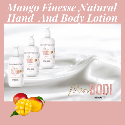 Mango Finesse - Natural Hand & Body Lotion 8 Oz.