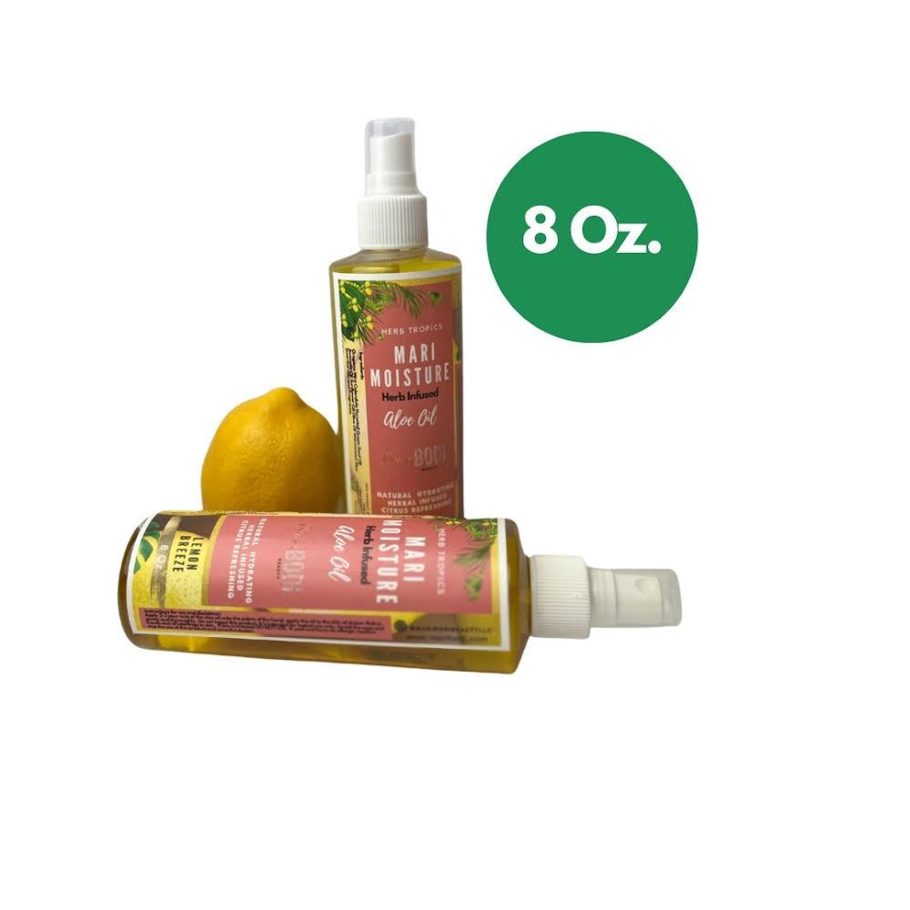 Lemon Breeze Aloe Oil 8 Oz.