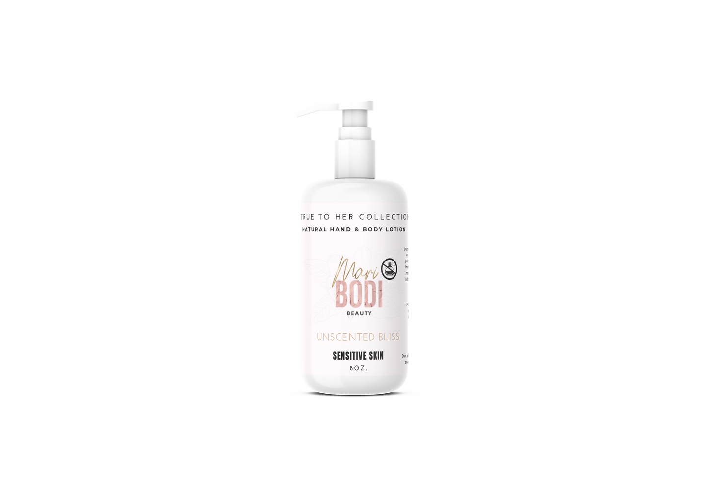 Unscented Natural Hand & Body Lotion 8 Oz.